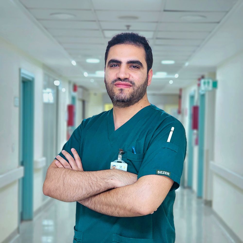 Dr Islam Altaras in the hospital